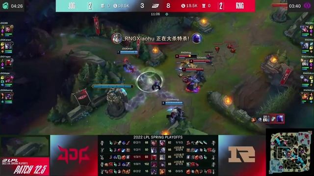RNG vs JDG - Game 5 | Round 4 Playoffs LPL Spring 2022 | Royal Never Give Up vs JD Gaming G5 смотреть онлайн