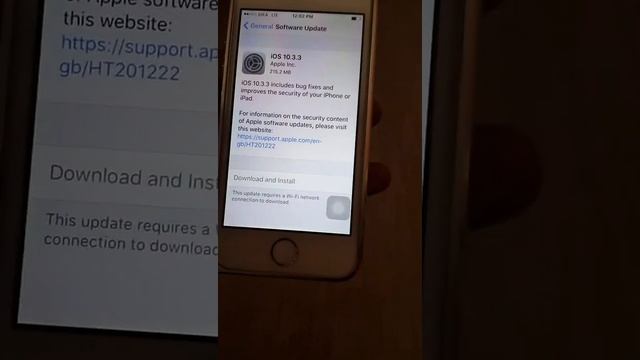 iOS 10.3.3 update in 5s смотреть онлайн