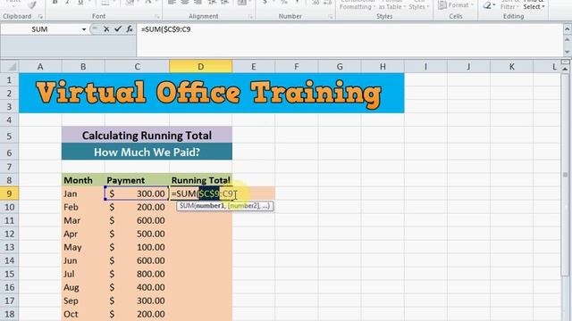 Excel Tips (How to Calculate Running Total) (Excel Tutorial) смотреть онлайн