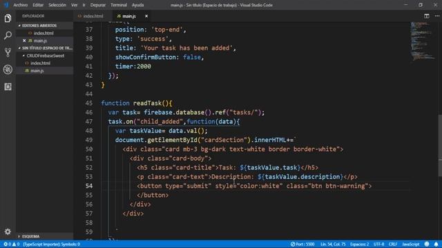 Javascript CRUD | Firebase | Bootstrap | SweetAlert2 | Realtime Database смотреть онлайн