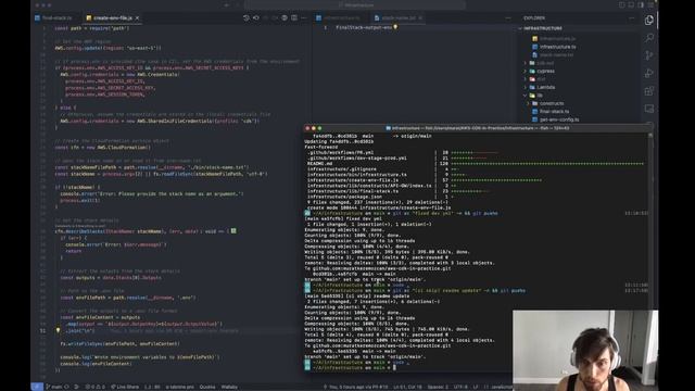 export environment variables to a .env file with AWS CDK смотреть онлайн