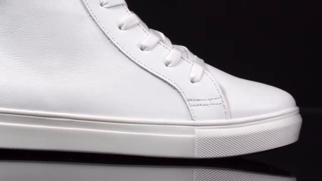 Кеды высокие белые женские кожаные 0158 - #днепровскийбукин смотреть онлайн