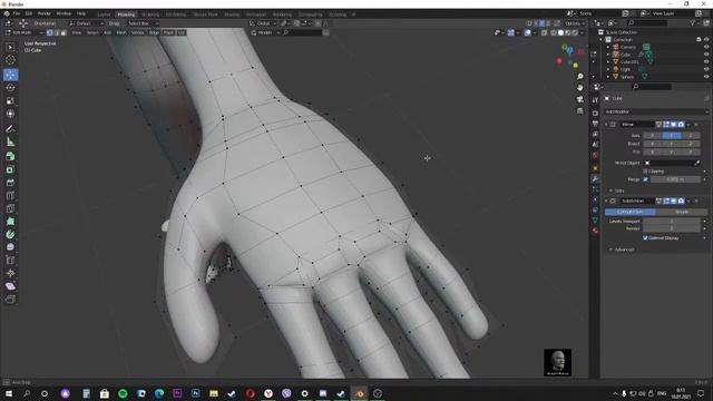 Создание модели для Artstation