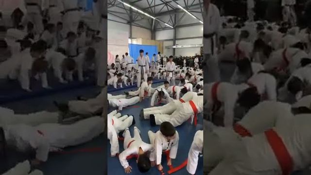 Годовая аттестация на пояса в филиале РОО "КАБИ" области Абай смотреть онлайн