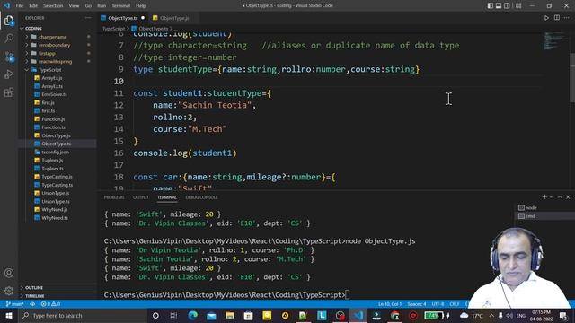 Typescript Tutorial - 7 | Type Aliases & Interfaces in Typescript | Dr Vipin Classes смотреть онлайн