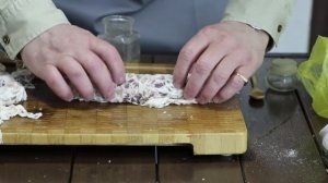 Печень. Печень По Хански. Ханский шашлык. Шашлык из Печени в Жировой Сетке.  Блюдо из Казахстана.