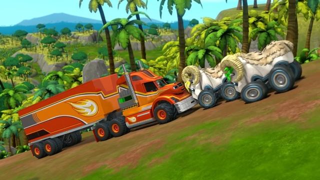 Blaze y los Monster Machines | Desastre en la fiesta animal | Nick Jr. en Español смотреть онлайн