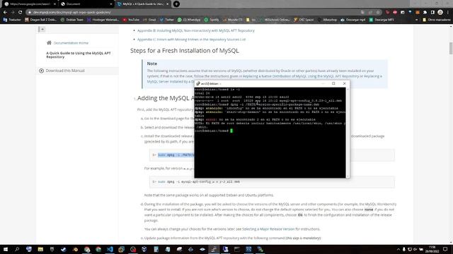 Instalacion de MySql en debian смотреть онлайн