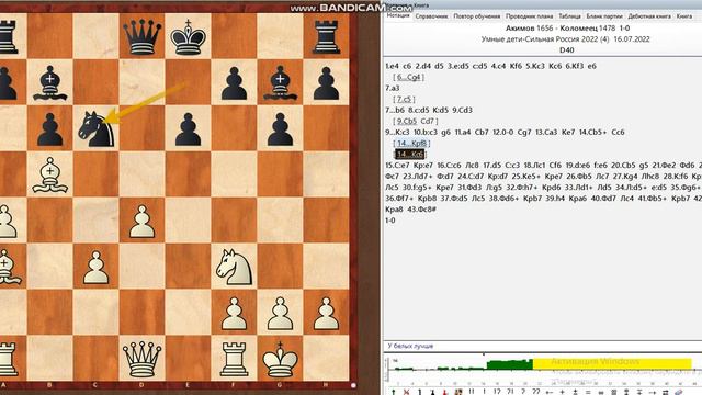 Шахматы! Партия 4 тура на турнире Moscow Open 2022! Каро-Канн, Акимов - Коломеец. Атака Панова. смотреть онлайн