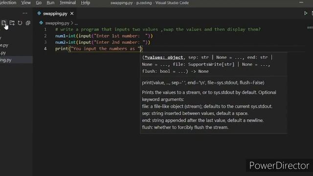 Python Program | Swap the numbers given by the user | Python Examples смотреть онлайн
