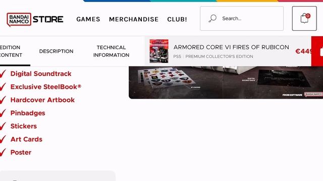 Armoured Core VI Fires Of Rubicon Premium Collector Edition Is €449 ???