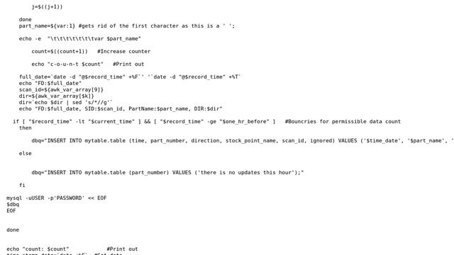 Unix & Linux: How to search for just new data and upload to mysql table,? смотреть онлайн