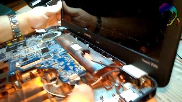 HP Compaq Presario CQ56 - разборка, замена кулера смотреть онлайн