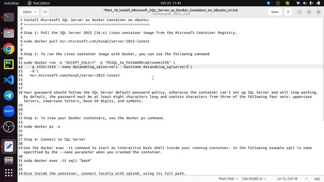 How to install Microsoft SQL Server as Docker Container on Ubuntu OS | Part 10 | DM | DataMaking смотреть онлайн