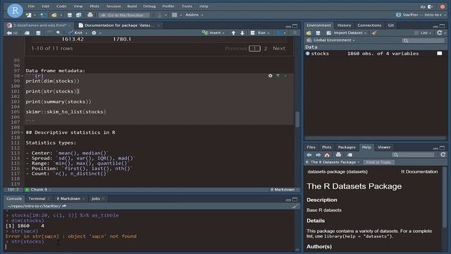 Основы языка R // Часть 3 // Работа с Data Frame и манипулирование данными смотреть онлайн