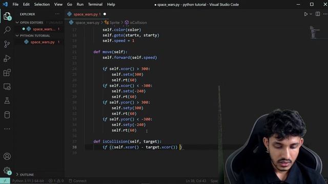 Space Wars Game with Python | Part 1 | Sankho Kun смотреть онлайн