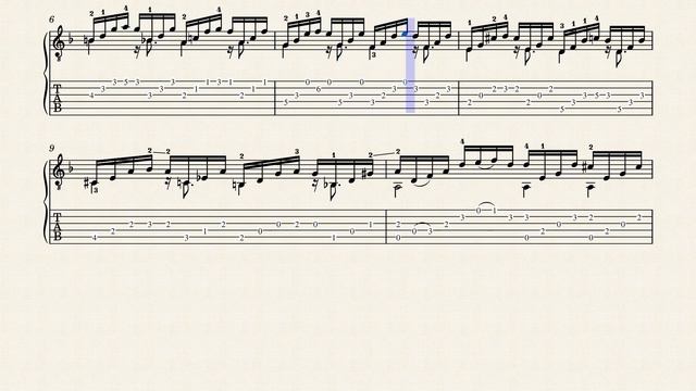 Etude No.3 Op.38 – Napoléon Coste (1805 - 1883) - Tablature смотреть онлайн