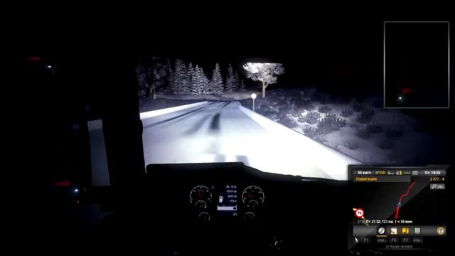 Euro Truck Simulator 2 Multiplayer (ЗИМА) - приключение конвоя 3 смотреть онлайн