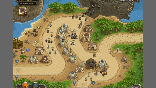 Kingdom Rush Fronteirs Прохождение Buccaneers Den №5 смотреть онлайн