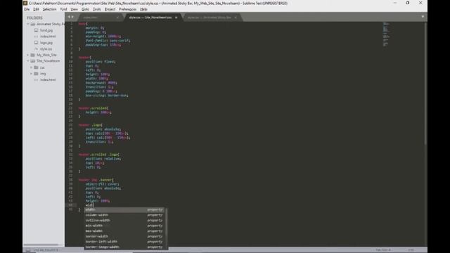 [TUTO] ANIMATED STICKY HEADER | STICKY NAVIGATION BAR смотреть онлайн