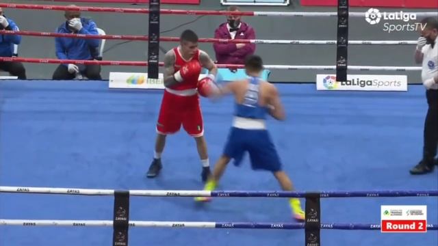 Махмуд Сабырхан vs F.Serra (ITA) 3-й бой МТ по боксу Италия смотреть онлайн