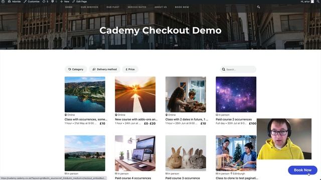 Embed Cademy's Course Booking System on your Wordpress website смотреть онлайн