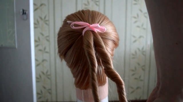 Прическа коса "жгут" смотреть онлайн