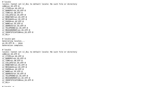 Unix & Linux: Arch Linux: Failed to set locale. Fix your system смотреть онлайн