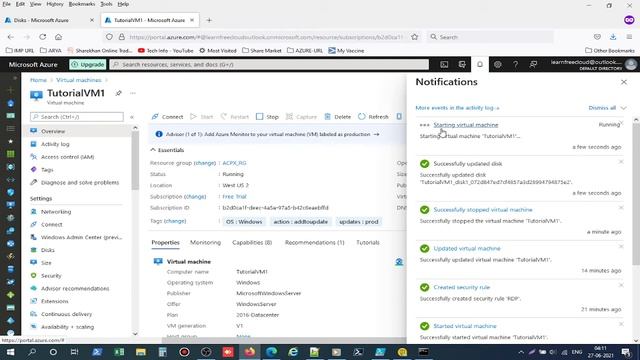 How to increase c drive space in azure VM | Resize a managed disk in the Azure portal. смотреть онлайн