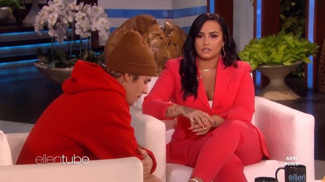 Деми Ловато взяла интервью у Джастина Бибера / The Ellen Show / Озвучка от ANVI VOICE смотреть онлайн
