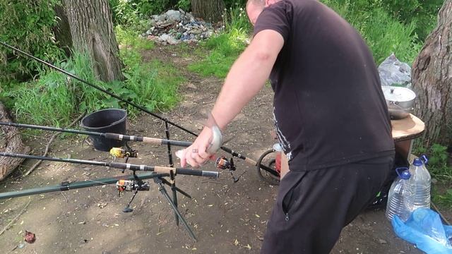 Рыбалка на Москва реке с Серегой