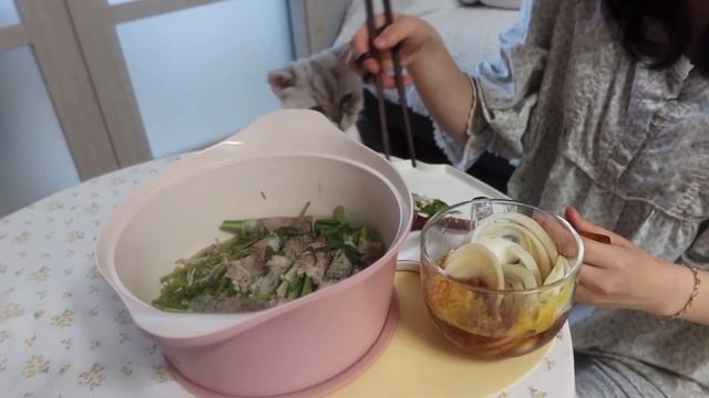 ENG) vlogㅣ?수제비만들기, 직장인들아 서터레스는 먹어 죠지자! 차돌박이숙주찜, 감자전, 대창먹방, 오므라이스, 제주도서관브이로그 смотреть онлайн