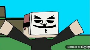 Анонимус призывает херобрина в майнкрафте(анимация)