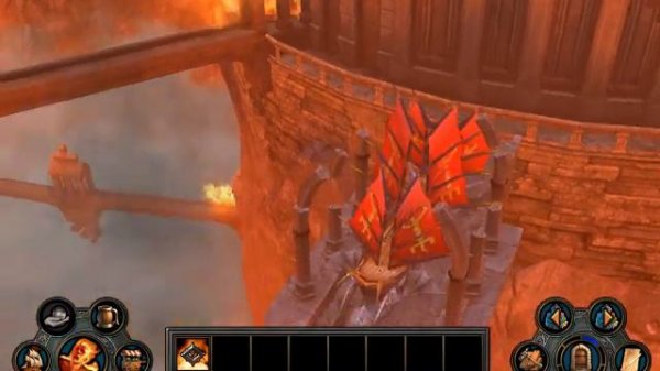 Heroes of Might and Magic V town flyby Inferno