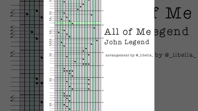 All of me — John Legend | tabs for 17-keys kalimba | табулатура для калимбы в 17 язычков смотреть онлайн