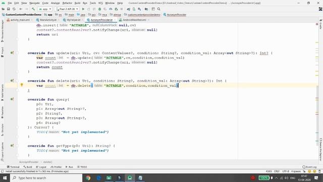 How to Create Custom Content Provider with INSERT, UPDATE, DELETE and SELECT - Android Kotlin смотреть онлайн