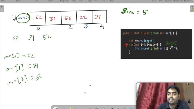 Print Elements of an Array using java смотреть онлайн