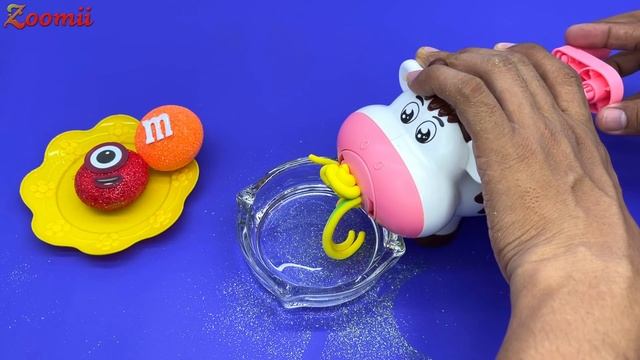 Numberblocks | Mixing Slime Playdoh Noddles with Candy M&M Cutting ASMR !! Satisfying Slime Video смотреть онлайн