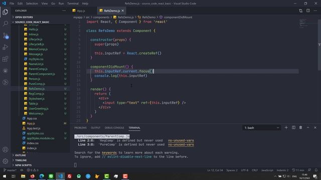 React Basic EP 28 Refs смотреть онлайн