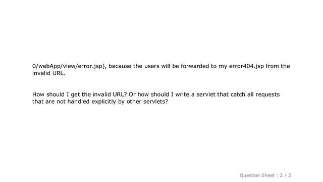 HTML : JSP / Servlet HTTP 404 error handling смотреть онлайн