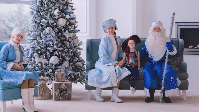 Новогоднее поздравление Деда Мороза, утренник New Year and Christmas greeting смотреть онлайн