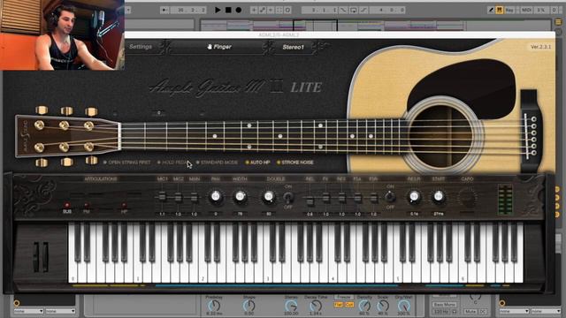 Ample Guitar M Lite II - FREE Acoustic Guitar VST Plugin 🎸🎸🎸 смотреть онлайн