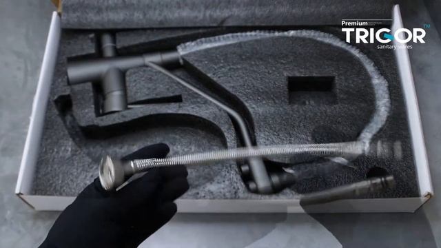 Смеситель с подключением фильтра от Trigor модель N11 (распаковка) смотреть онлайн