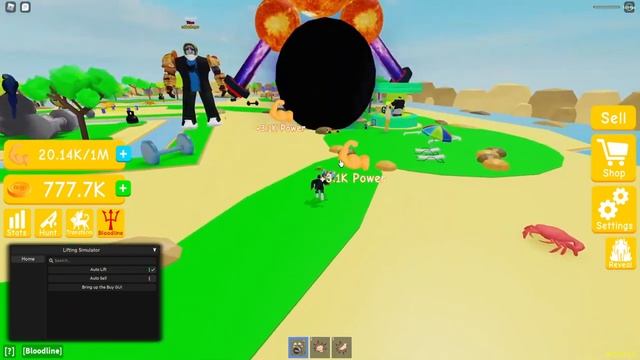 Roblox Lifting Simulator script pastebin showcase смотреть онлайн