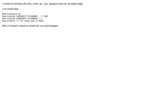 DevOps & SysAdmins: htaccess to rewrite all files to index.php смотреть онлайн