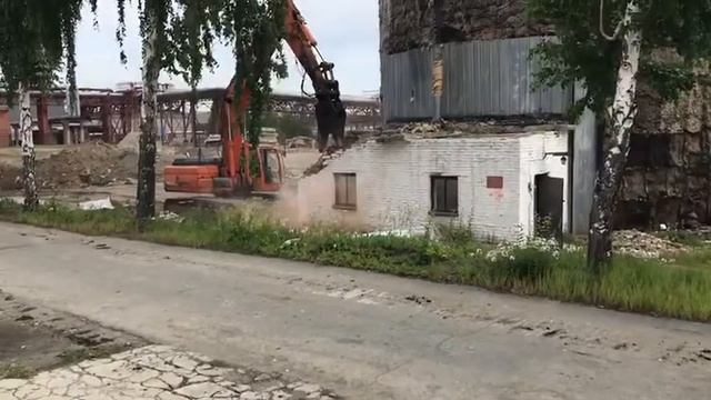 Демонтаж здания камеры управления РВС г Кыштэм смотреть онлайн