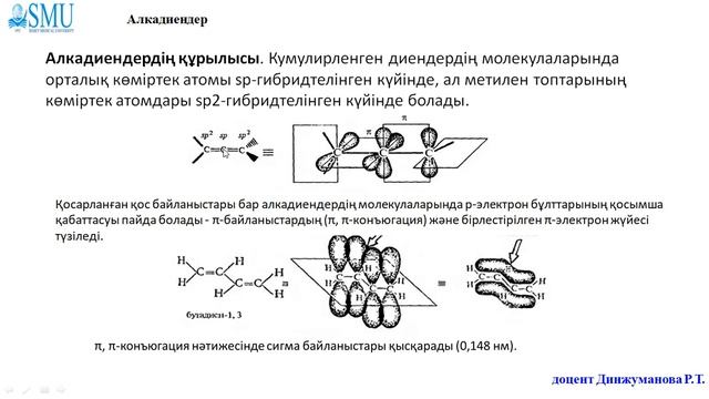4 1 Алкадиендер  Құрылысы  Номенклатурасы  Динжуманова Р