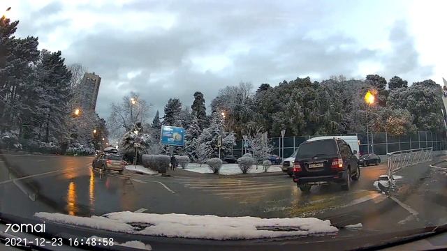 Тест видеорегистратоа 70mai Dash Cam A400 Зима в Сочи смотреть онлайн