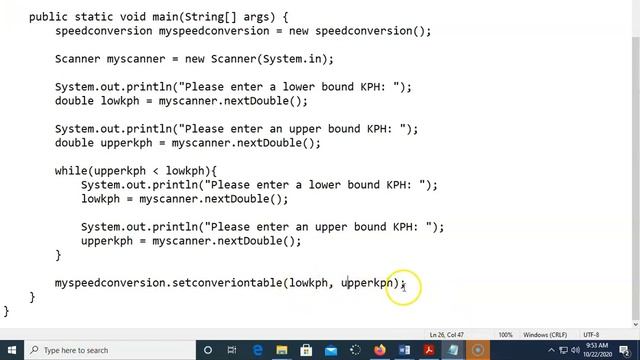 JAVA - Lesson #64 - Speed Conversion Table Demo смотреть онлайн