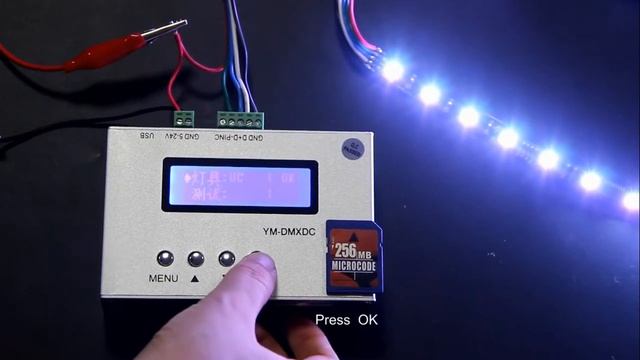 How to set DMX LED Strip Address by YM DMXDC Writer 2017 смотреть онлайн